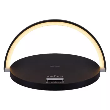 LED lámpa és vezeték nélküli töltő SATURN BLACK
