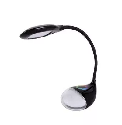 Strühm Asztali LED lámpa érintőkapcsolóval, dimmelhető BOA, Fekete, Max 6W, 490lm, 230V, IP20, 4100K+RGB, 320X110X200 mm