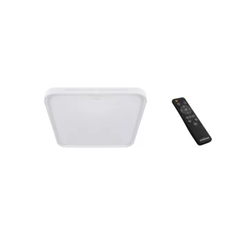   Strühm LED mennyezeti lámpa, 24W, max 1440lm, IP44, dimmelhető távirányítóval, fehér, kocka,Wena
