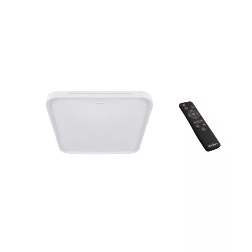 Strühm LED mennyezeti lámpa, 24W, max 1440lm, IP44, dimmelhető távirányítóval, fehér, kocka,Wena