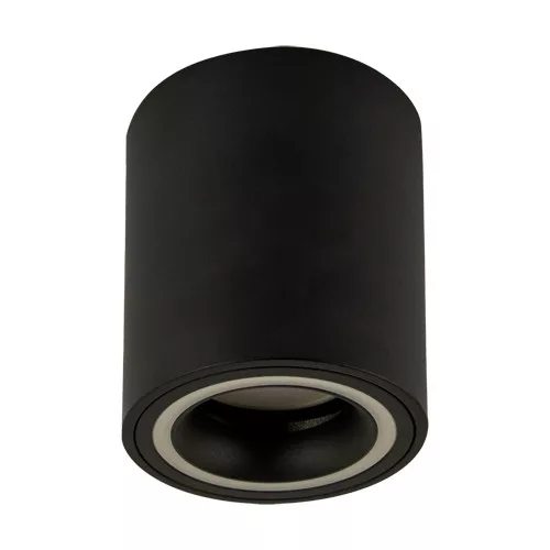 Strühm LED mennyezeti lámpa, GU10, henger forma, fekete, INDI