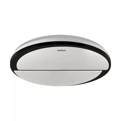 Strühm mennyezeti lámpa, 48W, 5280lm, IP44, fekete, kerek,  POLAR