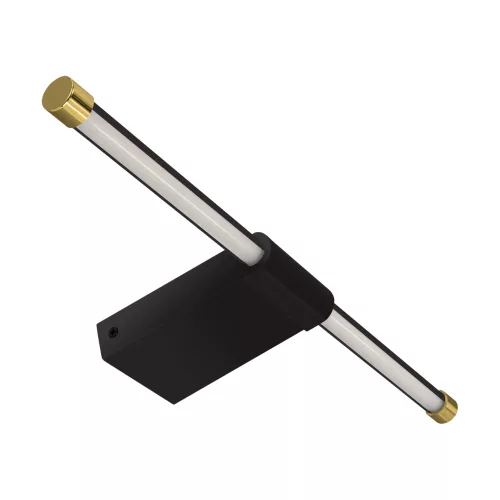 Strühm LED tükörmegvilágító, 14W, 1010lm, 4000K, IP44, fekete/arany, Paso