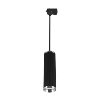   Strühm sínre szerelhető függő lámpatest, GU10, max 35W, IP20, Fekete/Króm, Frida
