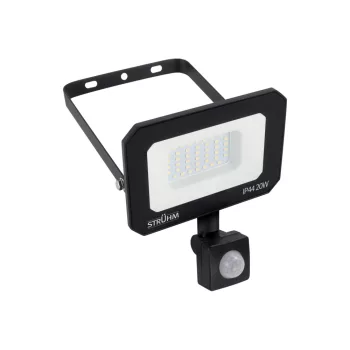   Strühm Led reflektor Mozgásérzékelővel, 20W, 2200lm, 115°, 4200K, IP65, Fekete, Aston
