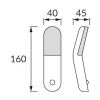   Strühm mozgásérzékelős lámpa, USBC-vel tölthető, 2W, 110lm, DC 5 V 2 A MAX USB-C, 4700K, IP20, MEZO