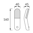 Strühm mozgásérzékelős lámpa, USBC-vel tölthető, 2W, 110lm, DC 5 V 2 A MAX USB-C, 4700K, IP20, MEZO