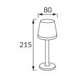 Tulia Led Szolár álló lámpa, fekete, 0,2W, 5lm, IP44, DC 1.2V AA 600mAh NI-MH, 215mm, 