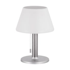   Pelagia Led Szolár álló lámpa, fehér/króm, Állítható fényerősség, 2W, 100lm, IP44, DC 3,7 V 1200 mAh Li-ion, 280mm, 