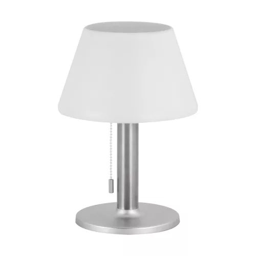 Pelagia Led Szolár álló lámpa, fehér/króm, Állítható fényerősség, 2W, 100lm, IP44, DC 3,7 V 1200 mAh Li-ion, 280mm, 