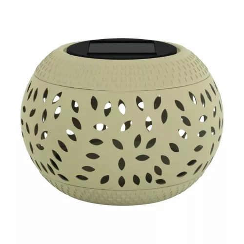 LED szolár asztali lámpa, 0,2W, 3000K, 5lm, IP44, Bézs, Herbi