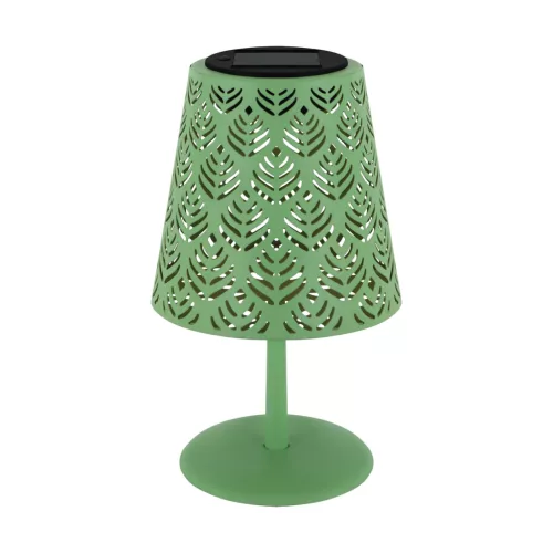 LED szolár asztali lámpa, 0,2W, 6000K, 3lm, IP44, Zöld, Luda