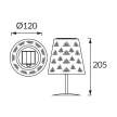 LED szolár asztali lámpa, 0,2W, 6000K, 3lm, IP44, Zöld, Luda