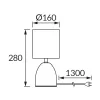   Strühm asztali lámpa, E14, max. 25W, IP20, 280X160X1600mm, Fenyő, JOTA