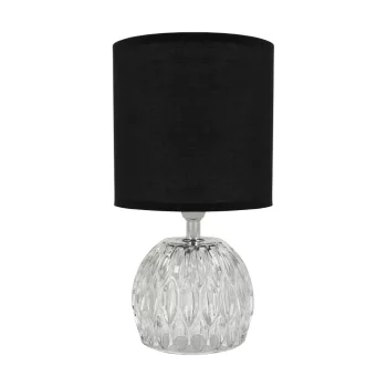   Strühm asztali lámpa, E14, max. 40W, IP20, 260X140X140mm, Fekete/Üveg, ZEFIR