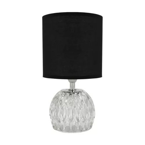 Strühm asztali lámpa, E14, max. 40W, IP20, 260X140X140mm, Fekete/Üveg, ZEFIR