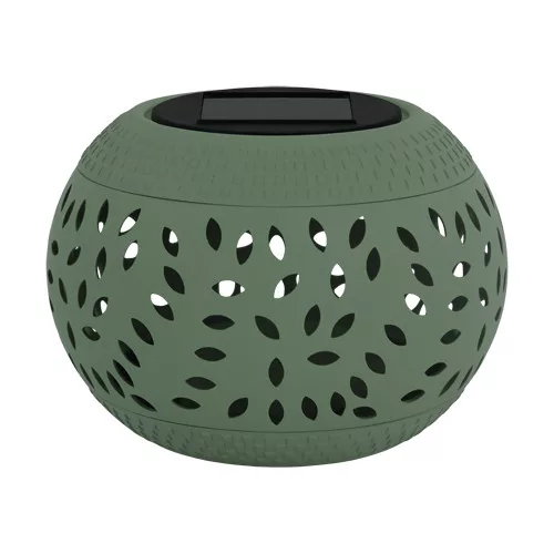 LED szolár asztali lámpa, 0,2W, 3000K, 5lm, IP44, Zöld, Herbi