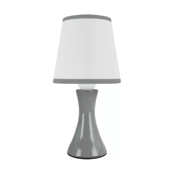   Strühm asztali lámpa, E14, max. 15W, IP20, 245X130X130mm, Szürke, POLINA