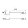   Strühm LED fali lámpa kapcsolóval, 3W, 4000K, 185lm, IP20, fehér/arany, Ari