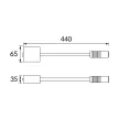 Strühm LED fali lámpa kapcsolóval, 3W, 4000K, 185lm, IP20, fekete/arany, Ari