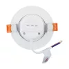   Strühm LED lámpa, beépíthet, CCT, 7W, 900/610lm, IP54/20, 90mm, Fehér, EWA