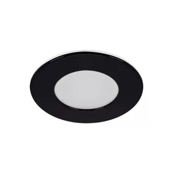   Strühm LED lámpa, beépíthet, CCT, 7W, 900/610lm, IP54/20, 90mm, Fekete, EWA