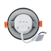   Strühm LED lámpa, beépíthet, CCT, 7W, 900/610lm, IP54/20, 90mm, Fekete, EWA