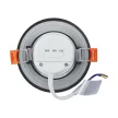 Strühm LED lámpa, beépíthet, CCT, 7W, 900/610lm, IP54/20, 90mm, Fekete, EWA