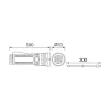   str04832 - Strühm LED tölthető zseblámpa 1W, 6500K, 100lm, fekete, Turbo