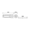 str04832 - Strühm LED tölthető zseblámpa 1W, 6500K, 100lm, fekete, Turbo