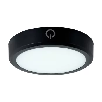   Strühm LED Mennyezeti lámpa mozgásérzékelővel (<1m), CCT-s, 2900K/4100K/6100K, 1,2W, 100lm, DC 5V 1A MAX USB-C, világítási idő: 30s, 130°, IP20, 16X80mm, Fekete, Zibi
