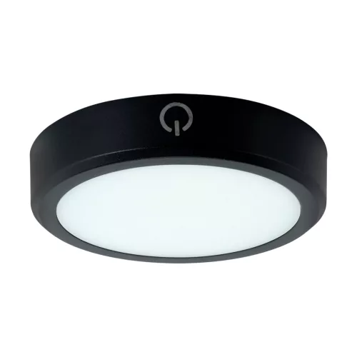 Strühm LED Mennyezeti lámpa mozgásérzékelővel (<1m), CCT-s, 2900K/4100K/6100K, 1,2W, 100lm, DC 5V 1A MAX USB-C, világítási idő: 30s, 130°, IP20, 16X80mm, Fekete, Zibi