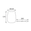 str04840 - Strühm Éjszakai LED lámpa, tölthető, 1,5W 12lm, RGB, Bobo