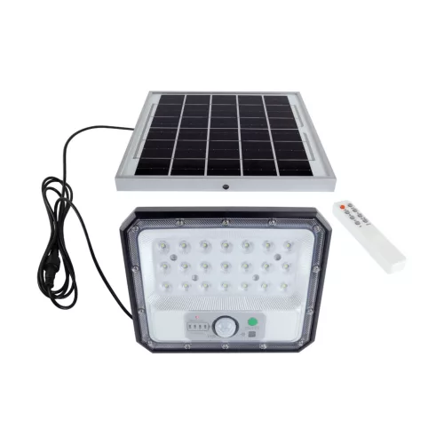 Strühm LED Szolár reflektor, mozgásérzékelővel, távirányítóval, 7W, 700lm, 6500K, IP65, HEROS