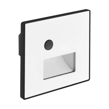   04865 - Strühm LED Lépcsőviágító Mozgásérzékelővel, CCT-s, 1,2W, 230V, 58lm,IP20, 80X80X40mm, Kivágási méret: 60mm, Fehér, Négyzet, WEKTOR