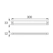 Strühm LED bútorvilágító mozgásérzékelővel, 4W, 4000K, 530lm, IP20, 12X300X33mm, ALAN