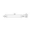   Strühm LED por- és páramentes armatúra, 30W, 4000K, 4450lm, IP65, 600mm, Lagan