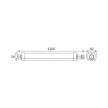 Strühm LED por- és páramentes armatúra, 55W, 4000K, 7050lm, IP65, 1200mm, Lagan