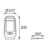   Strühm Szolár Kerti lámpa USB-vel tölthető, 2,5W, 130lm, IP42, 2800K/6200K, DC 5 V 1,2 A MAX USB-C, TERMO
