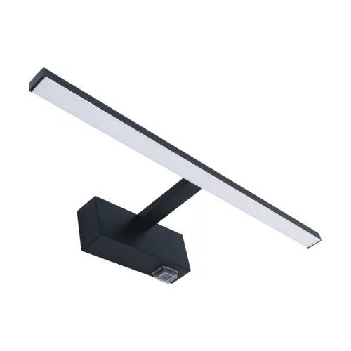 Strühm LED Tükör világító, CCT, 8W, 3000K/4000K/6500K, 570lm, 230V, IP44, 50x405x130mm, fekete, MARTA