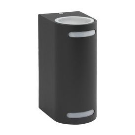 Ultralux Kültéri fali lámpatest, IP44, 2xGU10, grafit