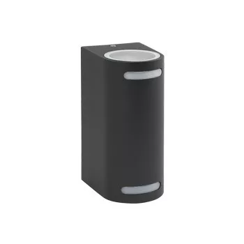 Ultralux Kültéri fali lámpatest, IP44, 2xGU10, grafit
