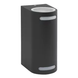 Ultralux Kültéri fali lámpatest, IP44, 2xGU10, grafit