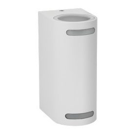 Ultralux Kültéri fali lámpatest, IP44, 2xGU10, fehér