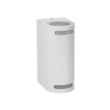 Ultralux Kültéri fali lámpatest, IP44, 2xGU10, fehér