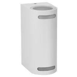 Ultralux Kültéri fali lámpatest, IP44, 2xGU10, fehér