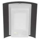 Ultralux Kültéri fali világítótest, IP44, E27, grafit