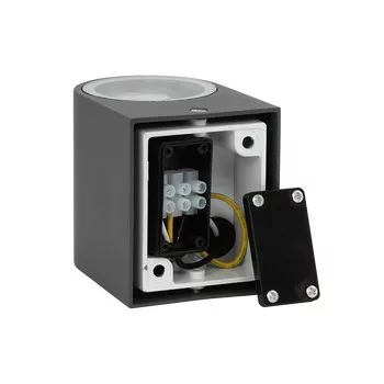 Ultralux Kültéri fali lámpatest, IP44, GU10, grafit