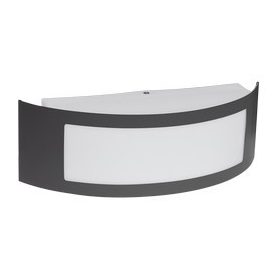 Ultralux Kültéri fali lámpatest, IP44, E27, grafit