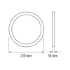   Ultralux Keret 12W-os LED panel felületre szereléséhez LPRB1227, LPRB1242 LPRB1227, LPRB1242